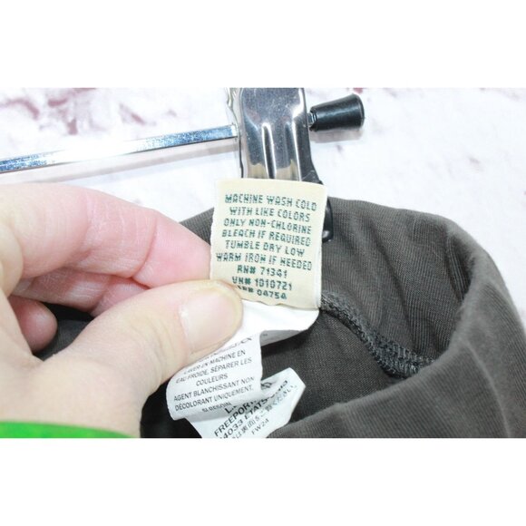 LL Bean Perfect Fit Pants Leggings Dark Taupe Size M Pet - Picture 10 of 11